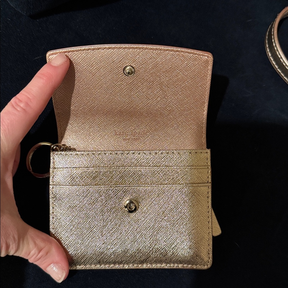 Kate Spade Gold Crossbody Bag with Flap Closure - Picture 13 of 16